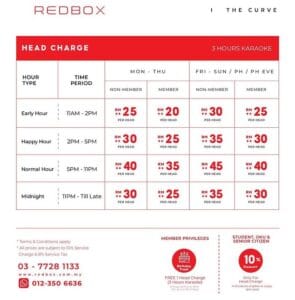 red box karaoke the curve