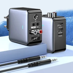 QC 2.0 H6 Dual USB Audio Transmitter Receiver for Karaoke
