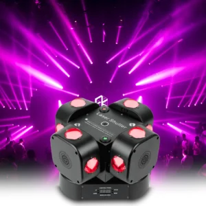4-Head LED Moving Beam RGBW DJ Disco Karaoke Light