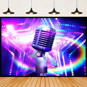 Music-Themed Wall Posters and Stickers for Karaoke Decoration