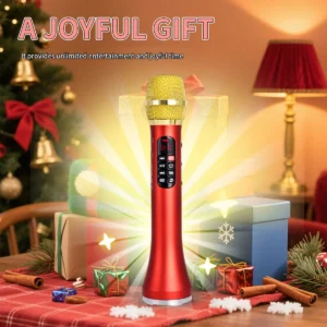 28cm 25W TWS Bluetooth Karaoke Microphone with Portable Speaker