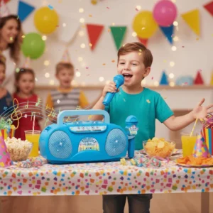 Wireless Kids Karaoke Toy with Light-Up Singing Machine